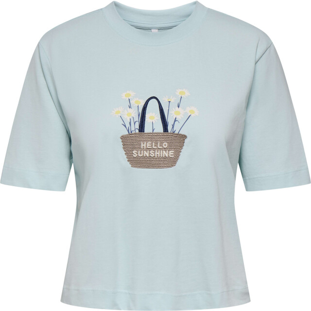 Only Onlvita life s/s summer top box jrs starlight blue 15349876-265555001 large