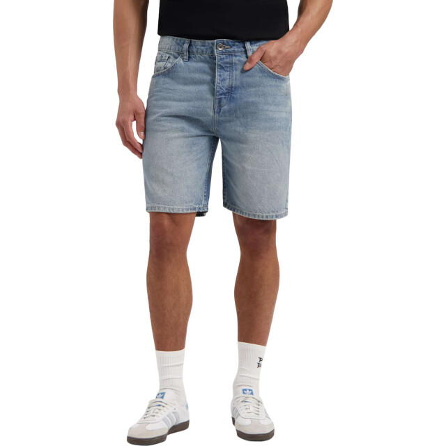 Pure Path The owen regular fit denim short denim mid blue W1480-83 large