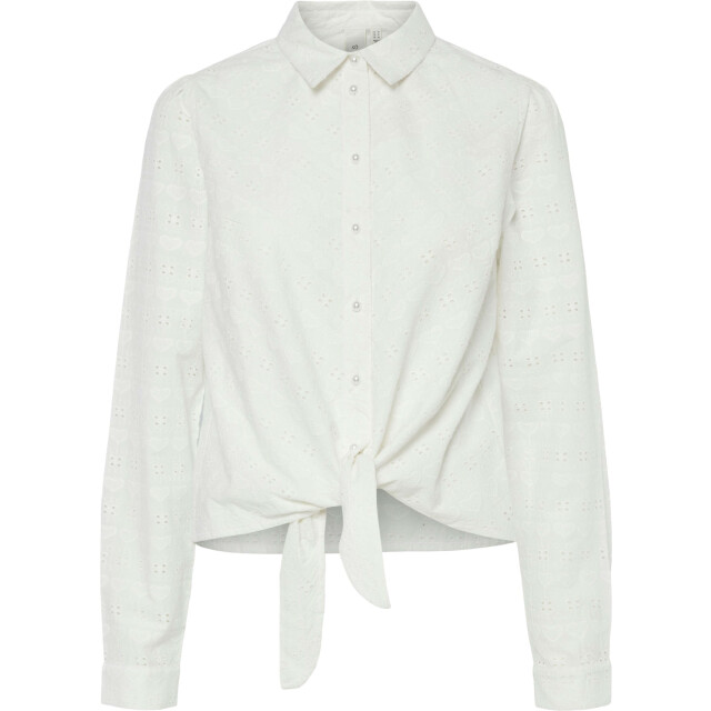 Y.A.S Yasheartly ls tie shirt s. star white 26037390-211291 large