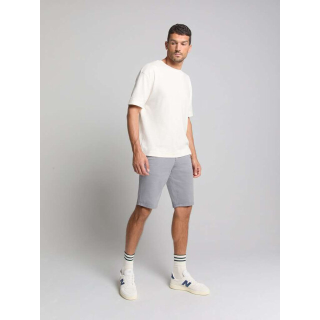 No Excess Short chino garment dyed twill stre washed blue 288190406-137 large