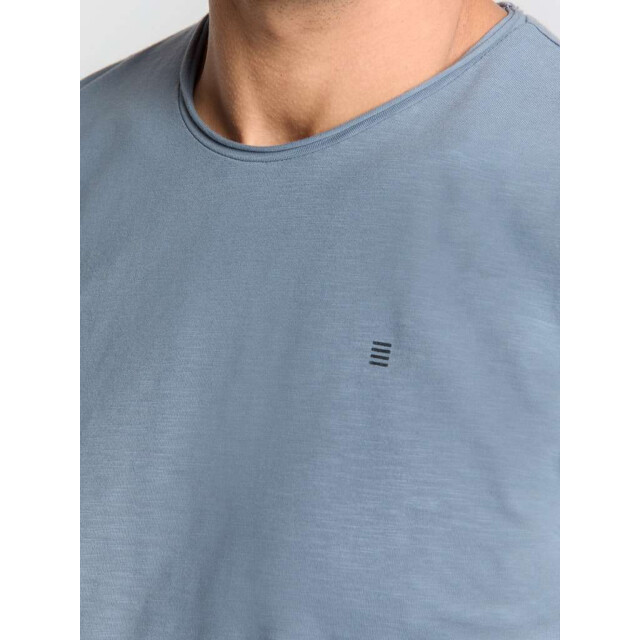 No Excess T-shirt crewneck slub washed blue 28360402SN-137 large