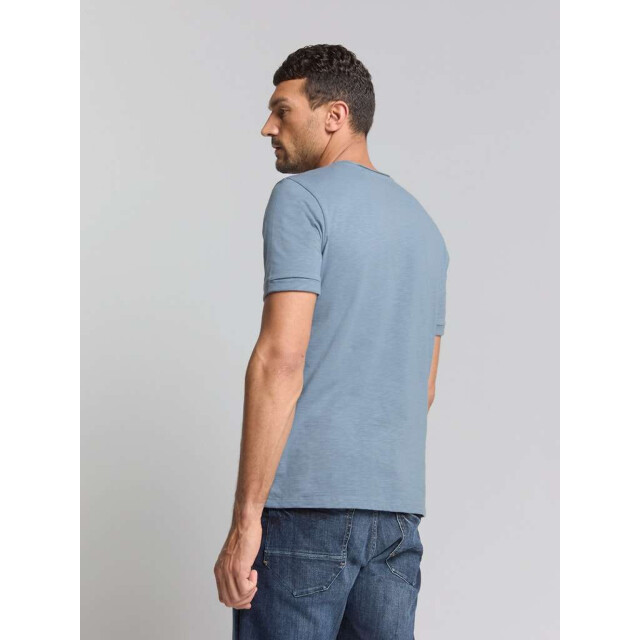 No Excess T-shirt crewneck slub washed blue 28360402SN-137 large