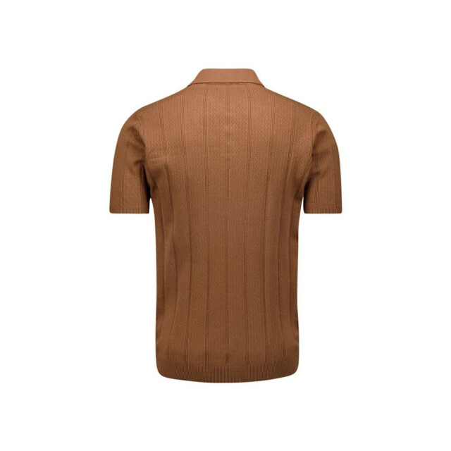 No Excess Pullover short sleeve polo button s camel 28240450-140 large