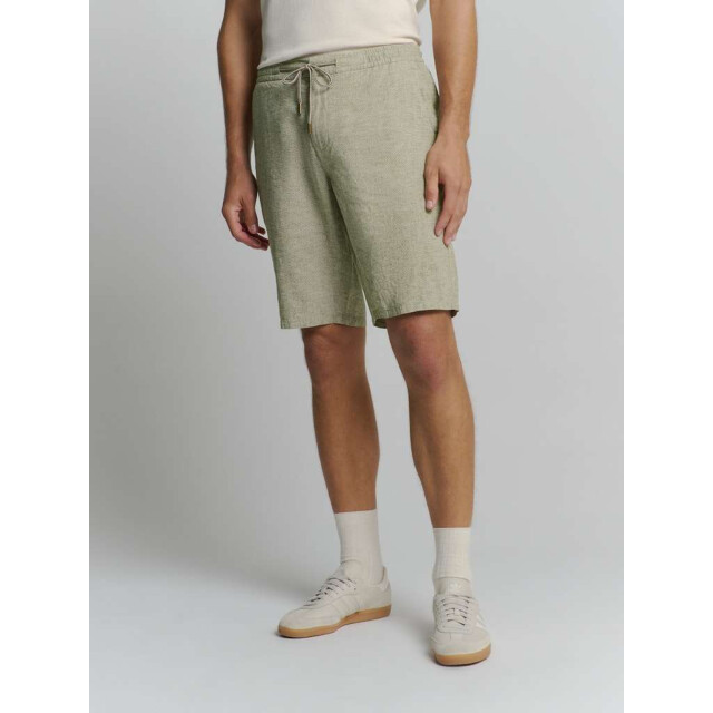 No Excess Short with linen melange dark moss 278190311-186 large