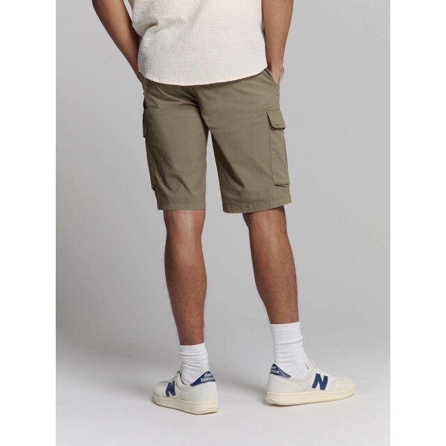 No Excess Short stretch cargo garment dyed dark moss 278190309-186 large