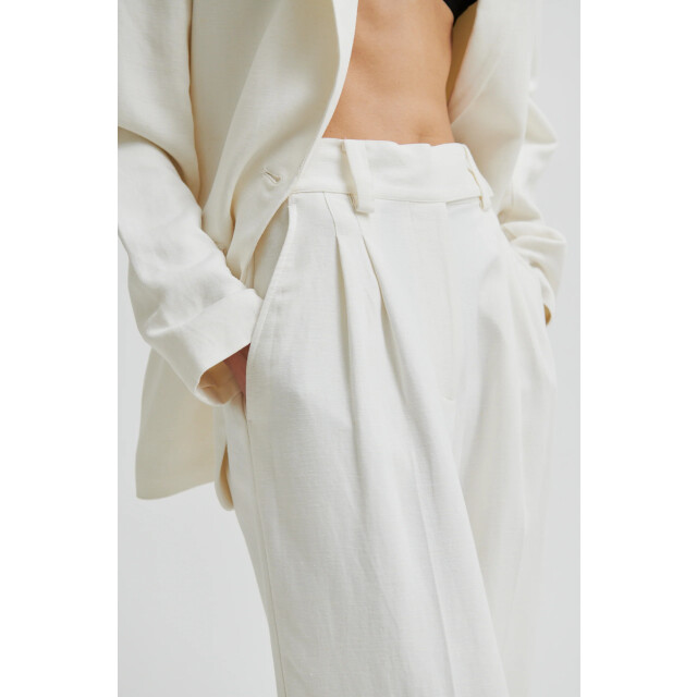 Second Female pant lino trousers 1016 white alyssum 06541.180.0012 large
