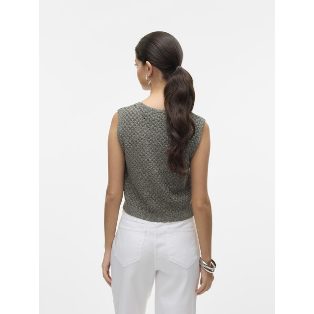 Vero Moda vmamalfi shine sl v-neck short vest 10330705 kalamata 06226.369.0005 large