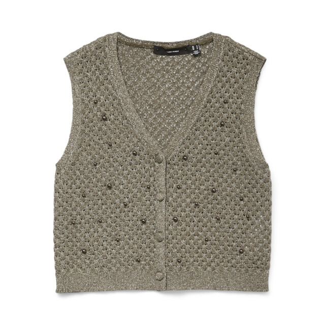 Vero Moda vmamalfi shine sl v-neck short vest 10330705 kalamata 06226.369.0005 large