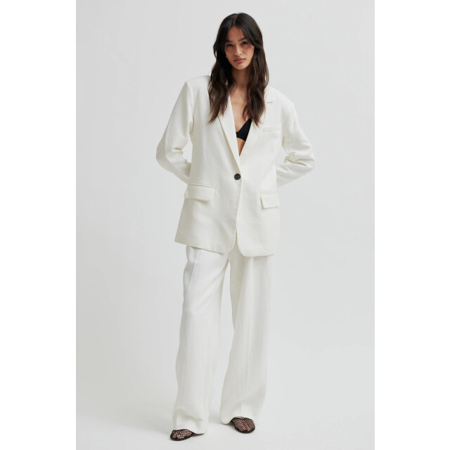 Second Female pant lino trousers 1016 white alyssum 06541.180.0012 large