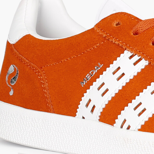 Q1905 Sneaker medal classic retro oranje/wit QM1243548-319-1 large