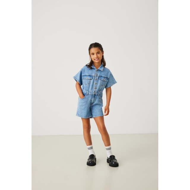 Only Zomer jumpsuit meisjes denim medium jeans kogcastel 15345260 - Medium Blue Denim - Kogcastel large
