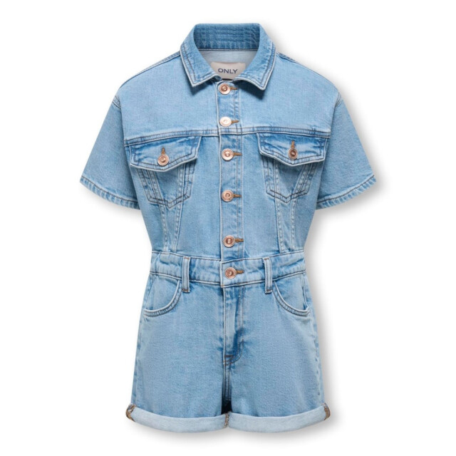 Only Zomer jumpsuit meisjes denim medium jeans kogcastel 15345260 - Medium Blue Denim - Kogcastel large