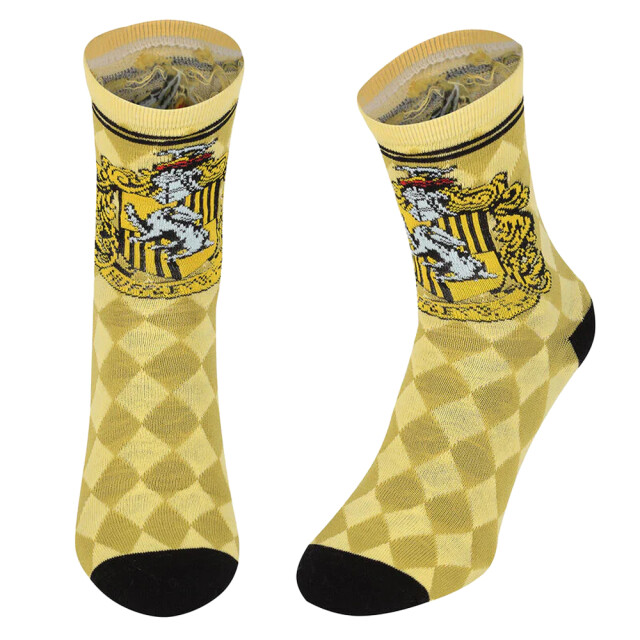 Li-cense Harry potter unisex hufflepuff sokken volwassenen UTHE3178_yellowblack large