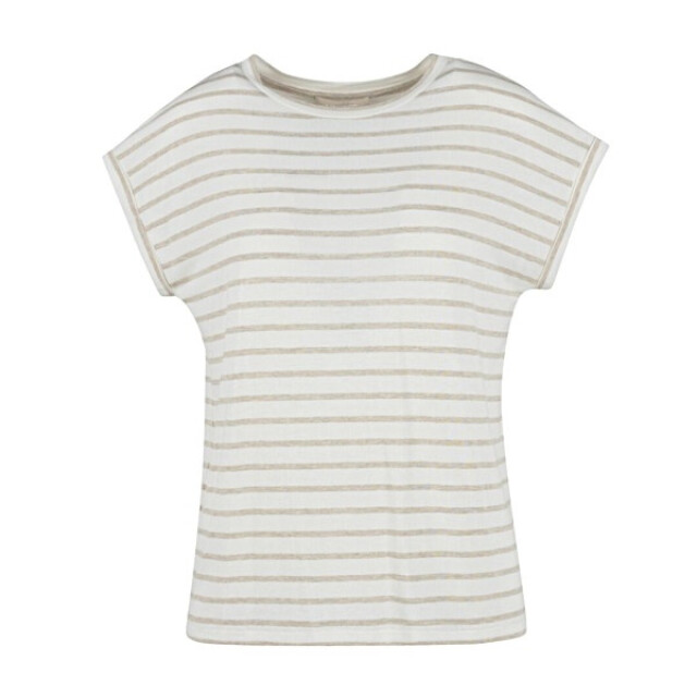Elvira Collections T-shirt lynn beige stripe Lynn - Beige stripe large