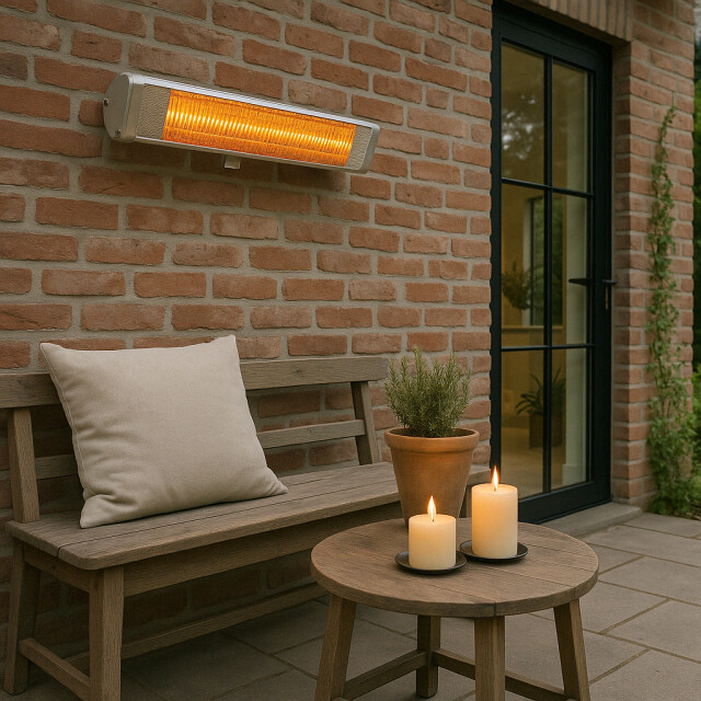 Zephyr Wandgemonteerde elektrische heater – 2000w | compact en stijlvol 3079091 large