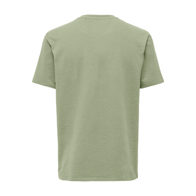 Only & Sons Onskian life reg seersucker ss tee 22028692 large