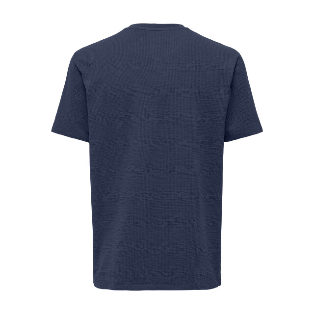Only & Sons Onskian life reg seersucker ss tee 22028692 large