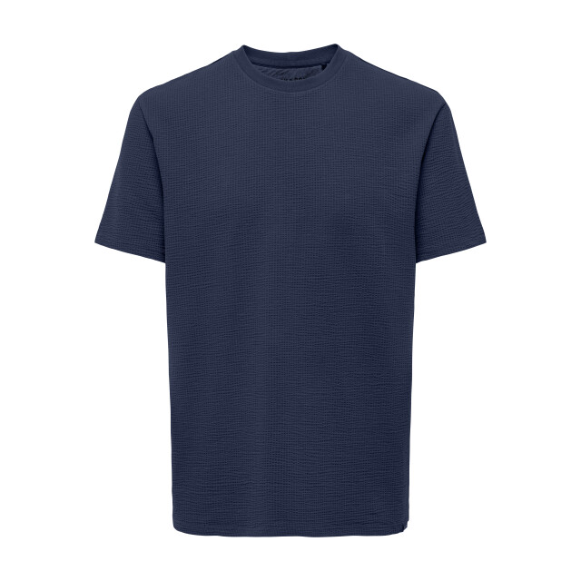 Only & Sons Onskian life reg seersucker ss tee 22028692 large