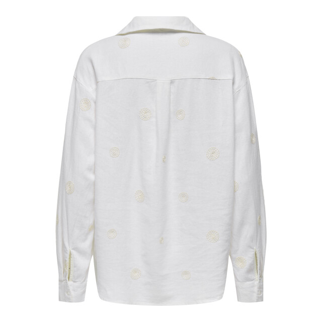 Only Onlcaro l/s linen bl emb shirt cc p 15338802 large