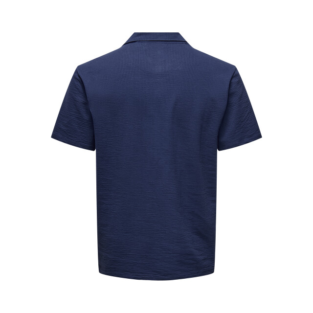 Only & Sons Onskian reg seersucker ss polo 22028694 large