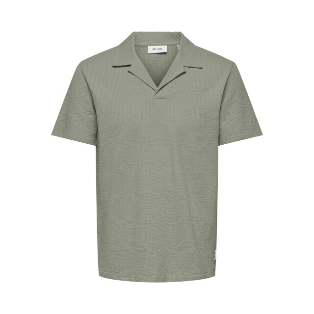 Only & Sons Onskian reg seersucker resort polo 22032818 large