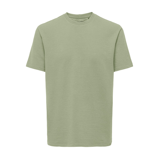 Only & Sons Onskian life reg seersucker ss tee 22028692 large