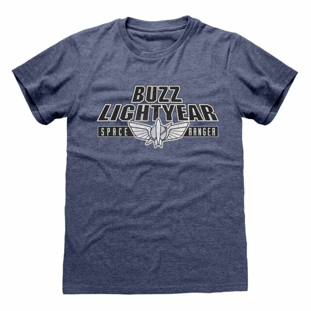 Li-cense Toy story unisex volwassen buzz lightyear badge t-shirt UTHE1292_heathernavy large