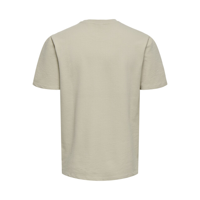 Only & Sons Onskian life reg seersucker ss tee 22028692 large