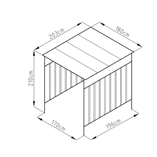 Westmann Si03000 fietsoverkapping opbergruimte 180x200x210 cm 3048318 large