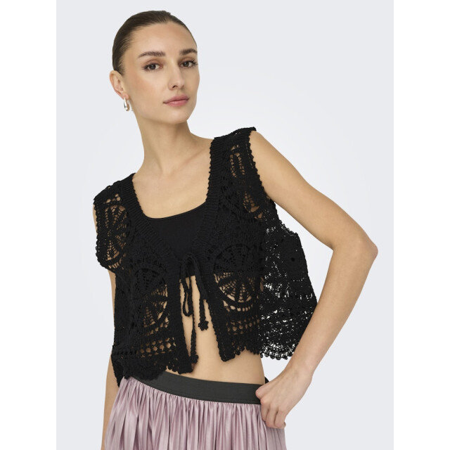 Jacqueline de Yong vic s/l v-neck tie vest knt 15347425 - 06741.991.0070 large
