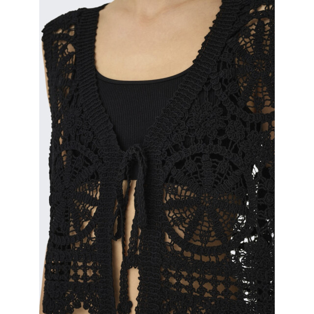 Jacqueline de Yong vic s/l v-neck tie vest knt 15347425 - 06741.991.0070 large