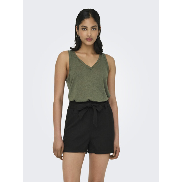 Only onlpenny s/l v-neck top jrs noos 15320076 ivy green 06615.369.0077 large