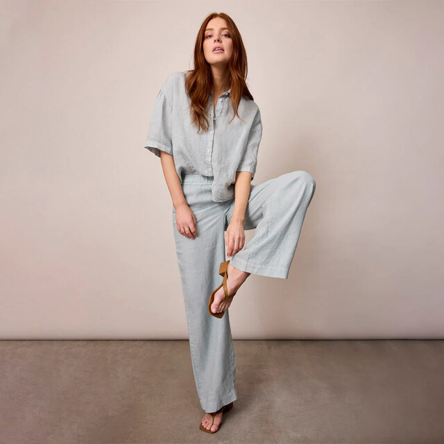 Corel Amsterdam nola pants uni linen 1011-1700 507 storm gray 06541.210.0002 large