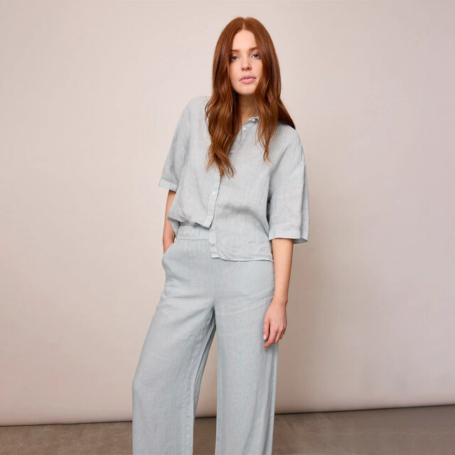 Corel Amsterdam nola pants uni linen 1011-1700 507 storm gray 06541.210.0002 large