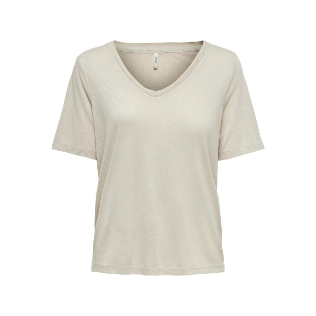Only onlelise s/s v-neck top jrs noos 15257390 moonbeam 06615.185.0070 large