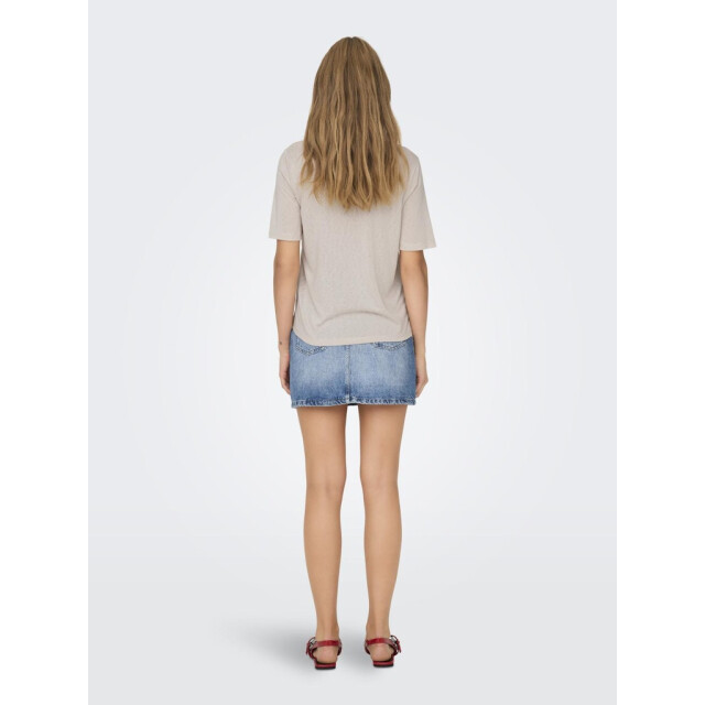 Only onlelise s/s v-neck top jrs noos 15257390 moonbeam 06615.185.0070 large