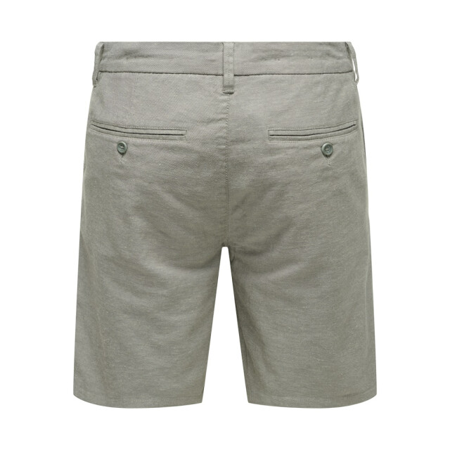Only & Sons onsmark 0011 cotton linen shorts no 22024940 castor gray 05414.940.0013 large