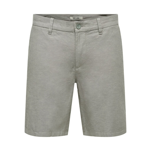 Only & Sons onsmark 0011 cotton linen shorts no 22024940 castor gray 05414.940.0013 large