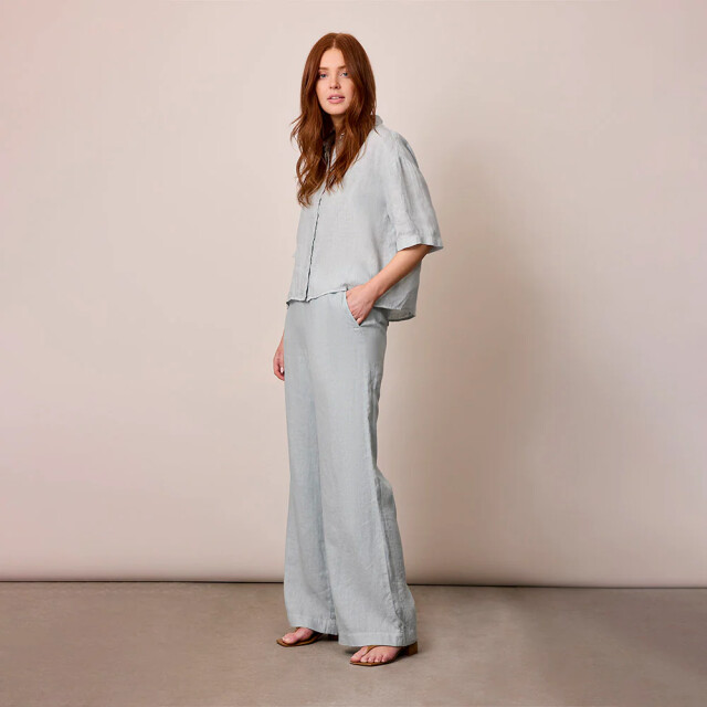 Corel Amsterdam nola pants uni linen 1011-1700 507 storm gray 06541.210.0002 large