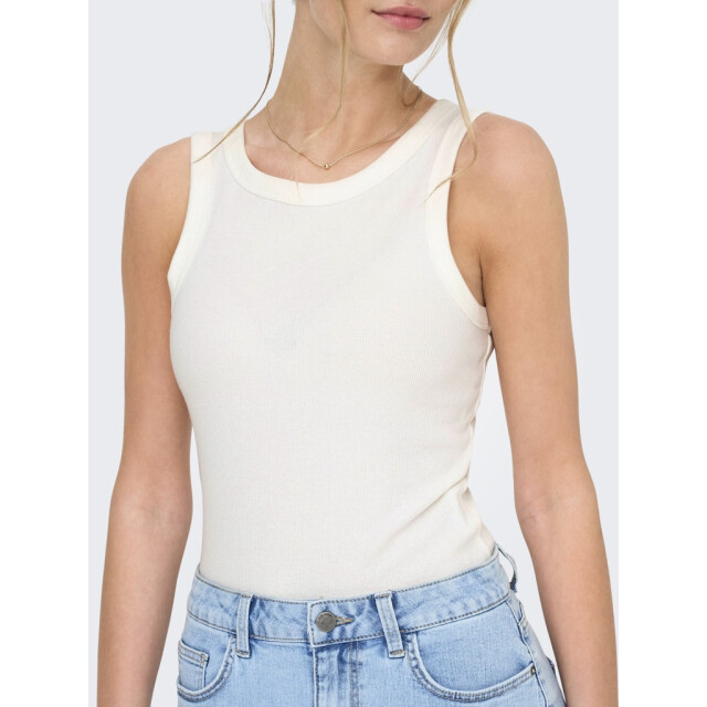 Jacqueline de Yong sofia s/l washed tank top jrs 15328383 cloud dancer 06010.198.0065 large