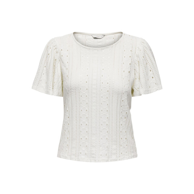 Only onlriverside s/s flaired top jrs 15312474 cloud dancer 06011.198.0180 large