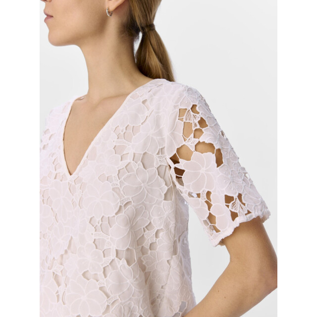 Object objnellie re s/s v-neck top 138 23046358 white 06613.100.0264 large