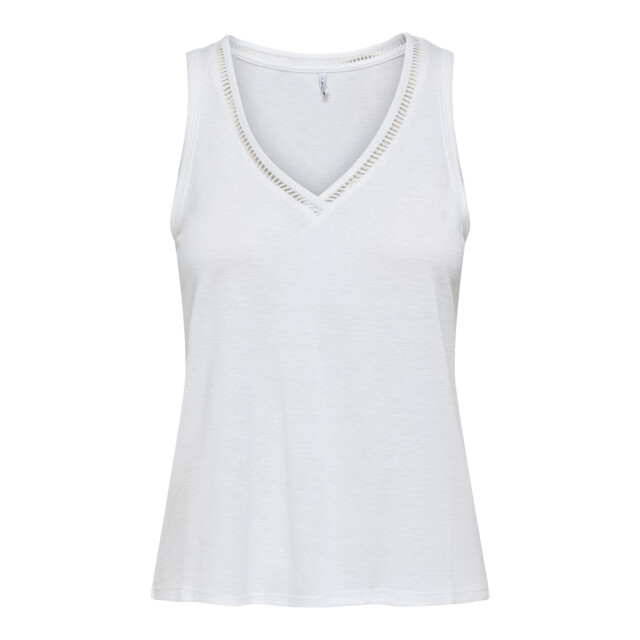 Only onlpenny s/l v-neck top jrs noos 15320076 cloud dancer 06615.198.0106 large