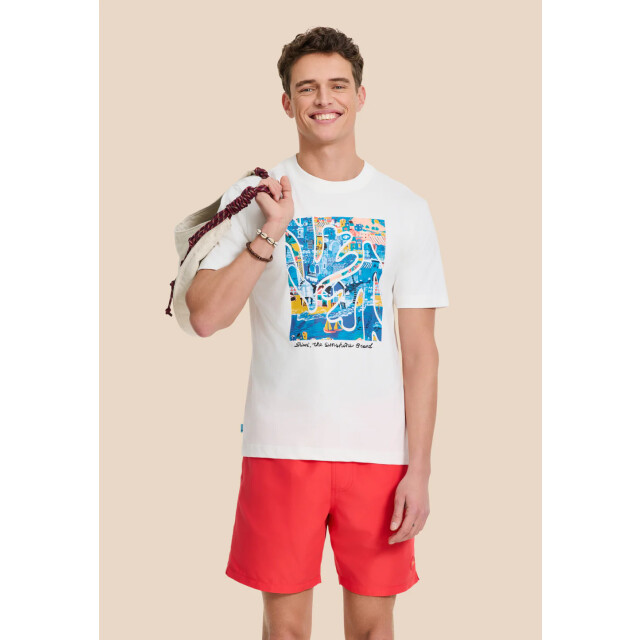 Shiwi men mike swim shorts 7 inch solid 1525107100 3011 red hibiscus 05412.640.0009 large