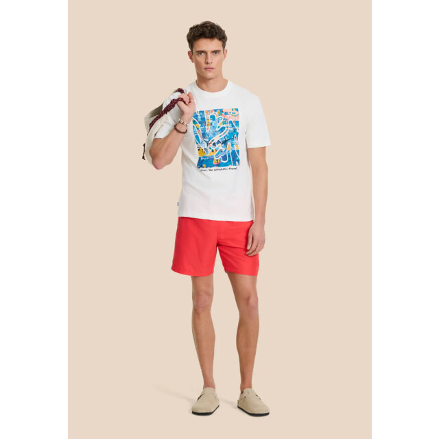 Shiwi men mike swim shorts 7 inch solid 1525107100 3011 red hibiscus 05412.640.0009 large