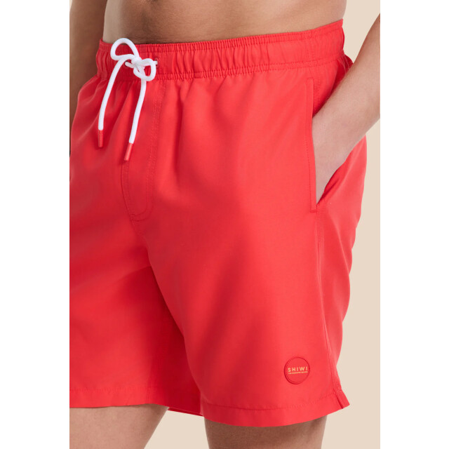 Shiwi men mike swim shorts 7 inch solid 1525107100 3011 red hibiscus 05412.640.0009 large