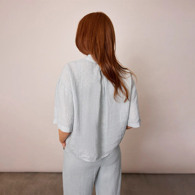 Corel Amsterdam mila blouse km linen 2038-1900 507 storm gray 06613.210.0006 large