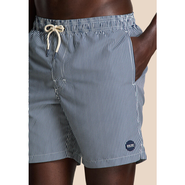 Shiwi men mike swim short 7 inch fine stripe 1525107404 6855 blue fine stripe 05412.261.0021 large