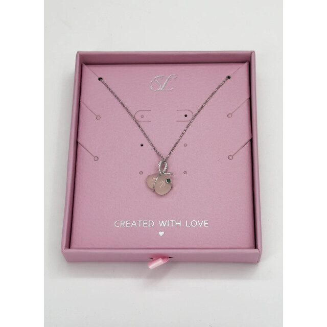 Smashed Lemon 64010 dunne zilveren ketting met hetian jade steen 64010-020-OS large