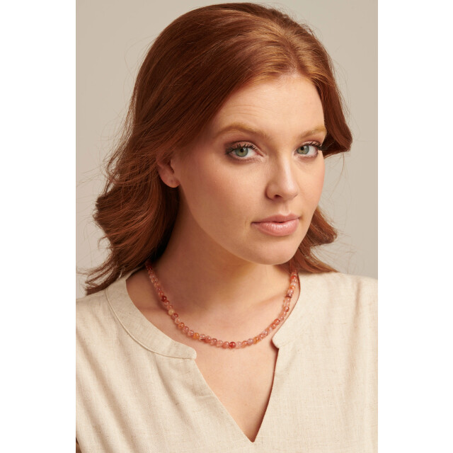 Smashed Lemon 64023 tangerine quartz kralenketting 64023-743-OS large
